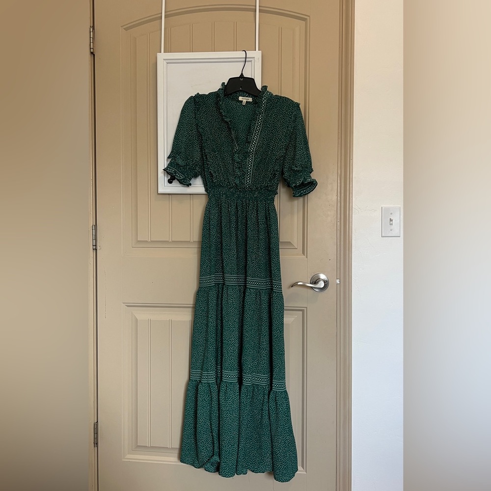Green Polkadot Dress